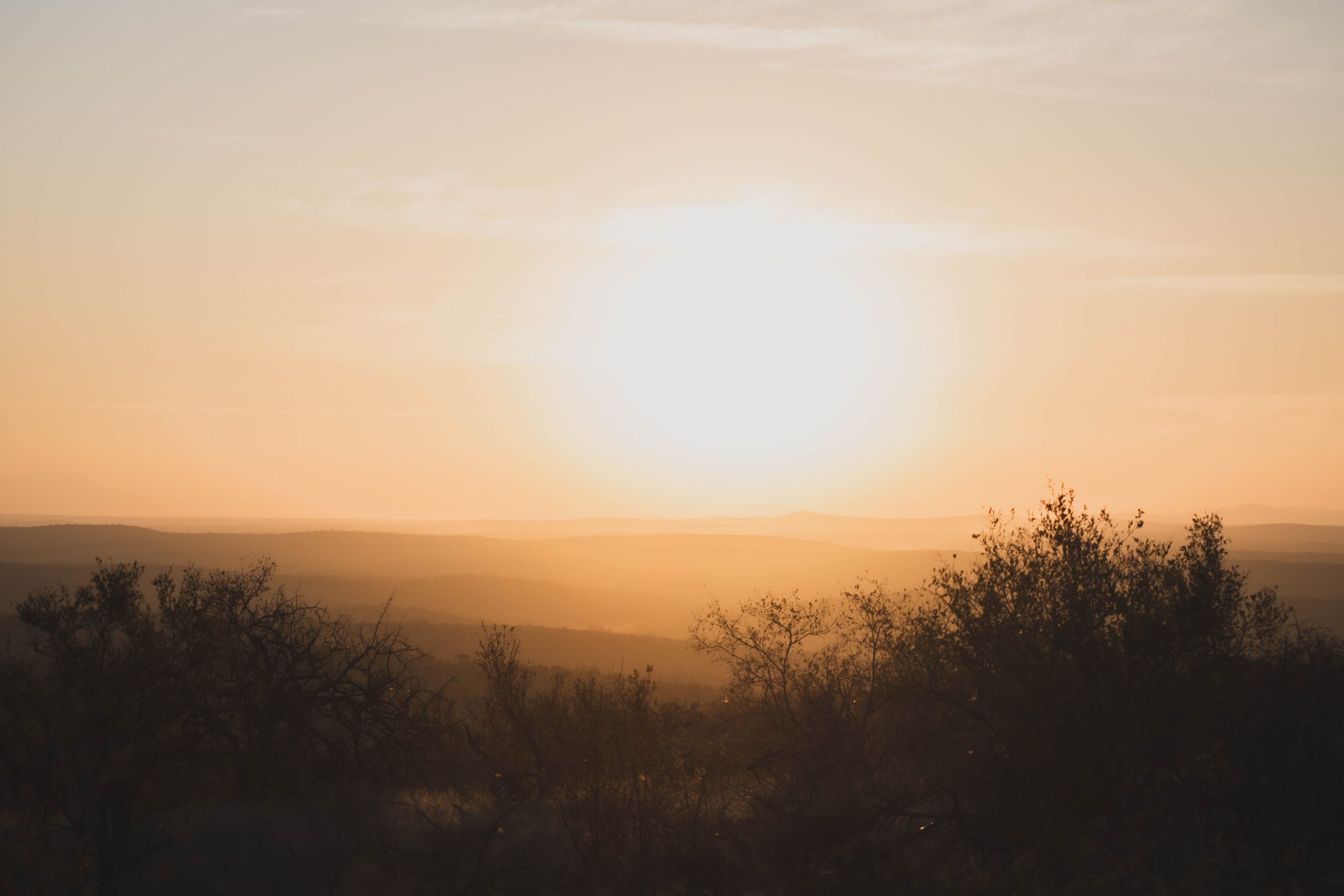 Zonsondergang Zuid-Afrika
